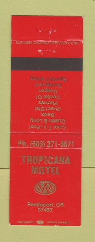 Matchbook Cover - Tropicana Motel Readsport OR