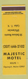 Matchbook Cover - Majestic Motel Ogunquit ME