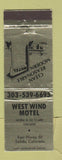 Matchbook Cover - West Wind Motel Salida Colorado