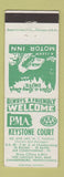 Matchbook Cover - Keystone Court Motel Chambersburg PA