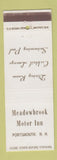 Matchbook Cover - Meadowbrook Motor Inn Portsmouth NH DD Bean