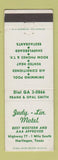 Matchbook Cover - Judy Lin Motel Harlingen TX WEAR