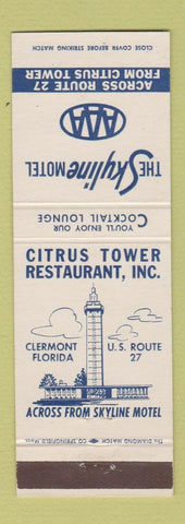 Matchbook Cover - Skyline Motel Clermont FL