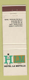 Matchbook Cover - Hotel La Motilla Sevilla Spain