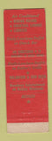 Matchbook Cover - Madison Hotel Atlantic City NJ