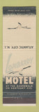 Matchbook Cover - Lombardy Motel Atlantic City NJ