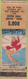 Matchbook Cover - Bo's Los Angeles CA POOR pinup girlie back