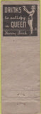 Matchbook Cover - Bo's Los Angeles CA POOR pinup girlie back