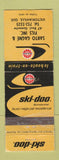 Matchbook Cover - Ski Doo Snowmobiles Sarto Gagne Victoriaville QC WORN
