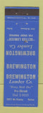 Matchbook Cover - Brewington Lumber Dallas TX
