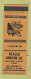 Matchbook Cover - Beagle Lumber Danville PA