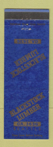 Matchbook Cover - Blackstock Lumber Seattle WA