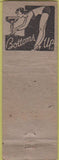 Matchbook Cover - Cozy Bar ST Paul MN girlie back