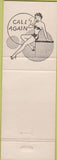 Matchbook Cover - Cantu's Monte Carlo Cafe Marysville CA red