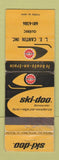 Matchbook Cover - Ski Doo Snowmobiles LE Cantin Quebec QC WORN