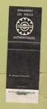 Matchbook Cover - Ski Doo Snowmobiles Beliveau Cap De La Madeleine QC WORN