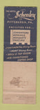 Matchbook Cover - Hotel Schenley Pittsburgh PA WEAR