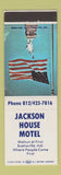 Matchbook Cover - Jackson House Motel Evansville IN