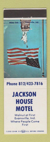 Matchbook Cover - Jackson House Motel Evansville IN