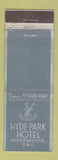 Matchbook Cover - Hyde Park Hotel Knightsbridge SWI WORN