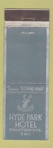 Matchbook Cover - Hyde Park Hotel Knightsbridge SWI WORN