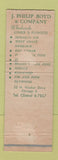 Matchbook Cover - J Philip Boyd Lumber Plywood Chicago IL