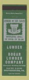 Matchbook Cover - Bogar Lumber Shippensburg PA