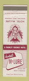 Matchbook Cover - Hotel McLure Wheeling WV