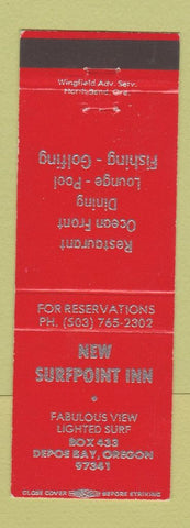 Matchbook Cover - New Surfpoint Inn Depoe Bay OR