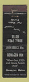 Matchbook Cover - Newagen Inn Newagen ME Royal Palm Hotel Fort Myers FL