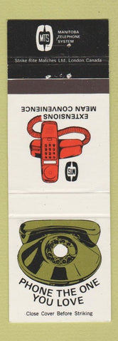 Matchbook Cover - Manitoba Telephone System MB