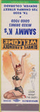 Matchbook Cover - Sammy K's Denver CO pinup