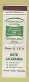 Matchbook Cover - Hotel Jacaranda Avon Park FL