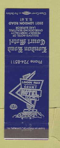 Matchbook Cover - London Road Court Motel Duluth MN