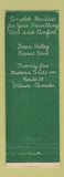 Matchbook Cover - Stewart's Green Valley Restaurant Ottawa ON