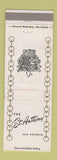 Matchbook Cover - St Anthony Hotel San Antonio TX WEAR