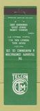 Matchbook Cover - Telegraph Construction Maintenance London Sussex Kent UK