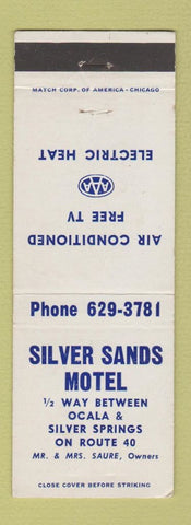 Matchbook Cover - Silver Sands Motel Silver Springs Ocala FL area