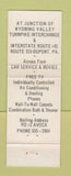 Matchbook Cover - Sky Liner Motel Restaurant Dupont PA