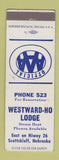 Matchbook Cover - Westward Ho Lodge Scottsbluff NE