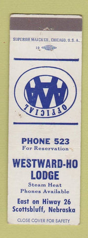 Matchbook Cover - Westward Ho Lodge Scottsbluff NE