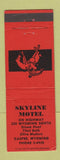 Matchbook Cover - Skyline Motel Casper WY