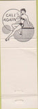 Matchbook Cover - Cantu's Monte Carlo Cafe Marysville CA green