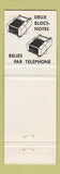 Matchbook Cover - Belle Telephone Canada Telescript