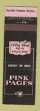 Matchbook Cover - Pink Pages Phone Book Australia WEAR