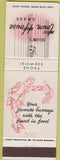 Matchbook Cover - Dillon's Town House Omaha NE