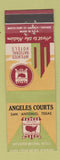 Matchbook Cover - Angeles Courts Hotel San Antonio TX