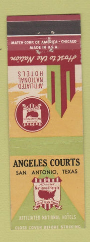 Matchbook Cover - Angeles Courts Hotel San Antonio TX