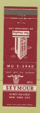 Matchbook Cover - Hotel Seymour New York City