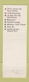 Matchbook Cover - Shadow Brook Tunkhannock PA